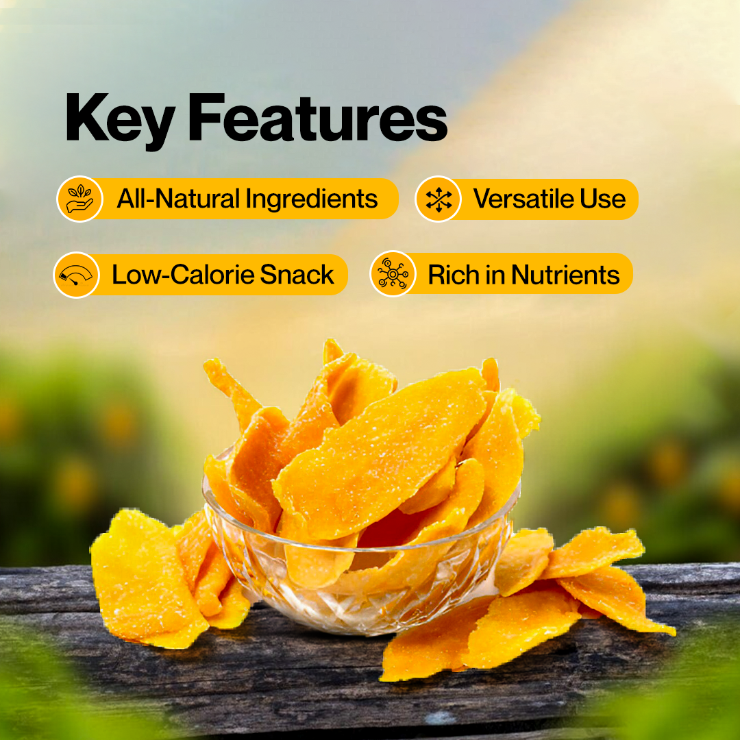 Norir Dried Mango | 100% Natural & Nutrient-Rich Snack | High in Potassium | 500g Pack
